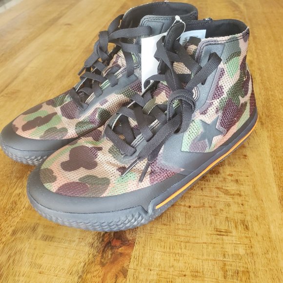 *RARE* Converse All Star Pro BB Camo Sz 6.5 Black / Mandarin 166450C main image 9